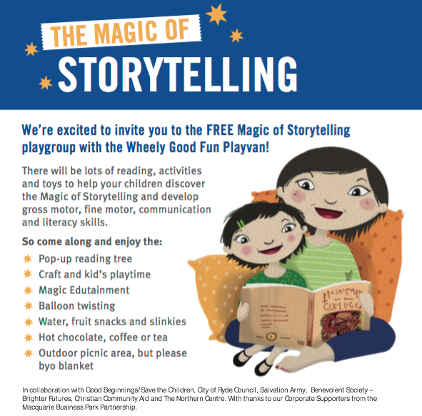 Magic of Storytelling, Marsfield Park