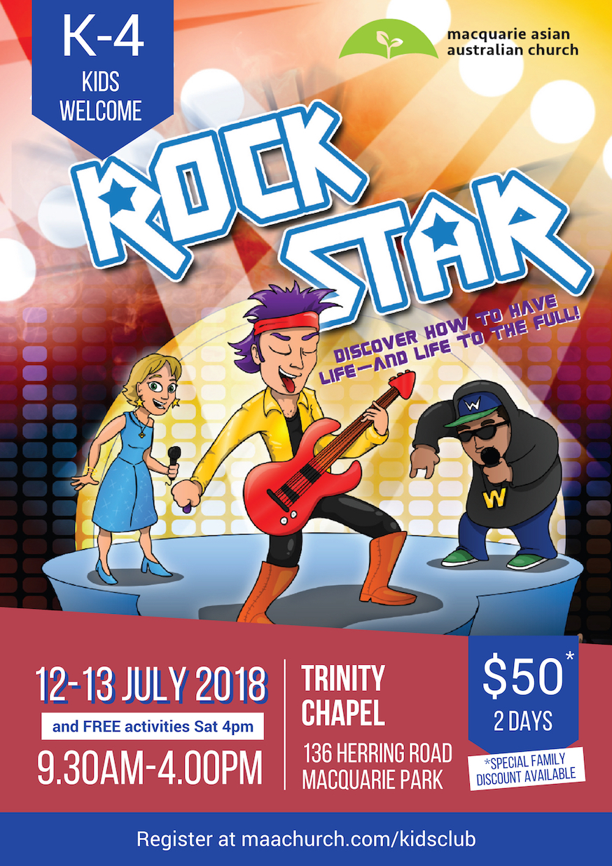 'Rock Star' MAAC July School Holiday Kids Club