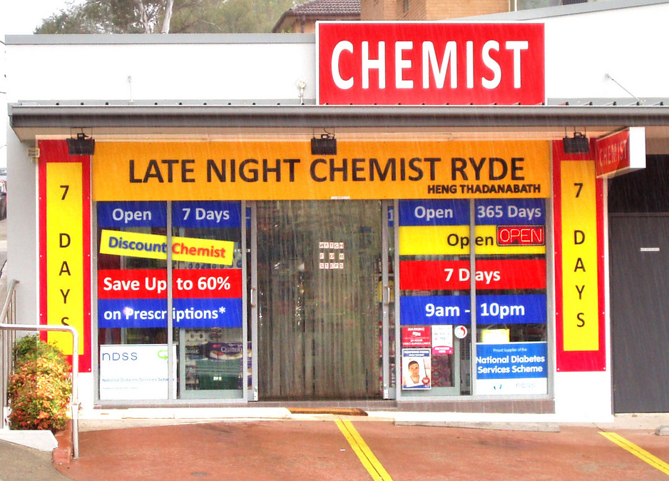 Late Night Chemists In And Around Ryde Area Open After 9pm 