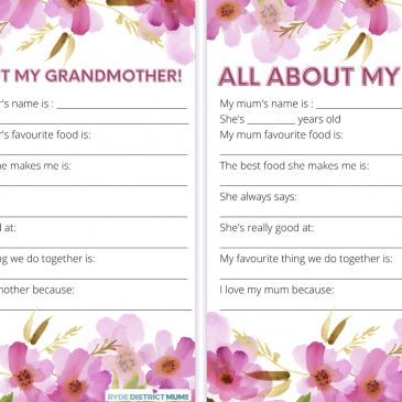 Mother’s Day Questionnaire {Printable} for Mum and Grandma 💕