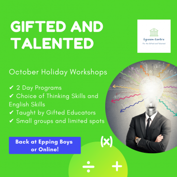 Lyceum Centre for the Gifted and Talented – School Holiday Guide