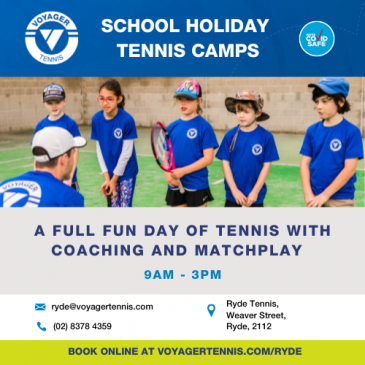 Voyager Tennis, Ryde – School Holiday Guide