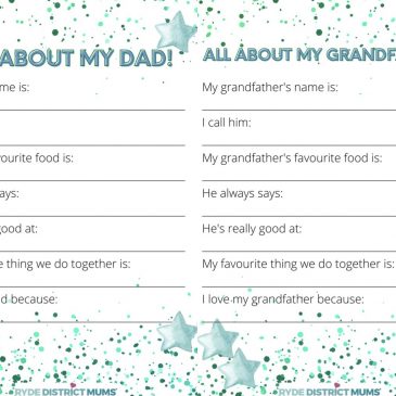 Father’s Day Questionnaire {Printable} for Dad and Grandad ?