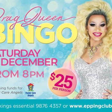 Drag Queen Bingo – Saturday 10th December!
