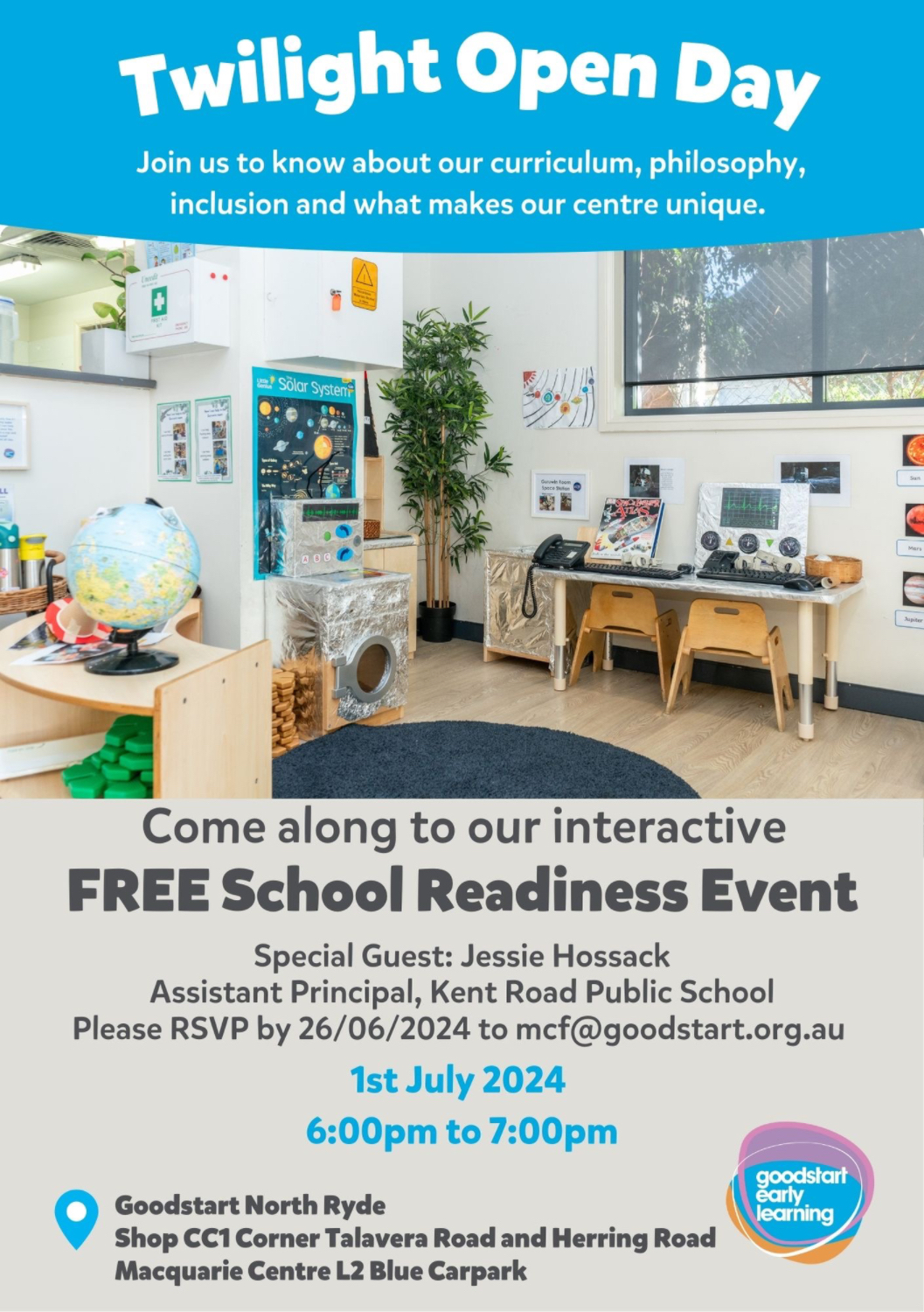 Free School Readiness Event - Twilight Open Day